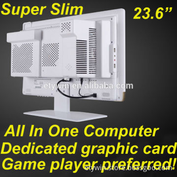 gaming New inventions all in one pc AIO pc case with 23.6inch LED backlight monitor computadoras gaming computer